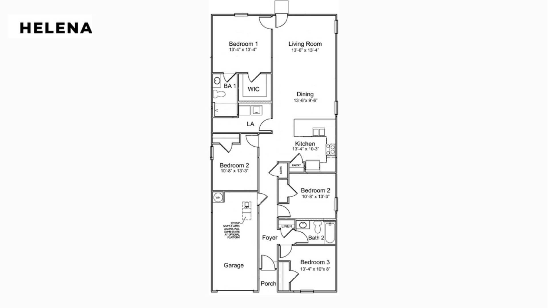 104 River Hl Road Goose Creek, SC 29445 - Photo 22 of 22 Helena_Floorplan_BRB