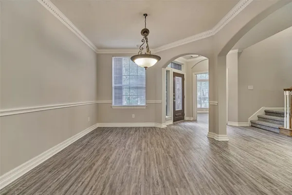 a view of livingroom with hardwood floor and window