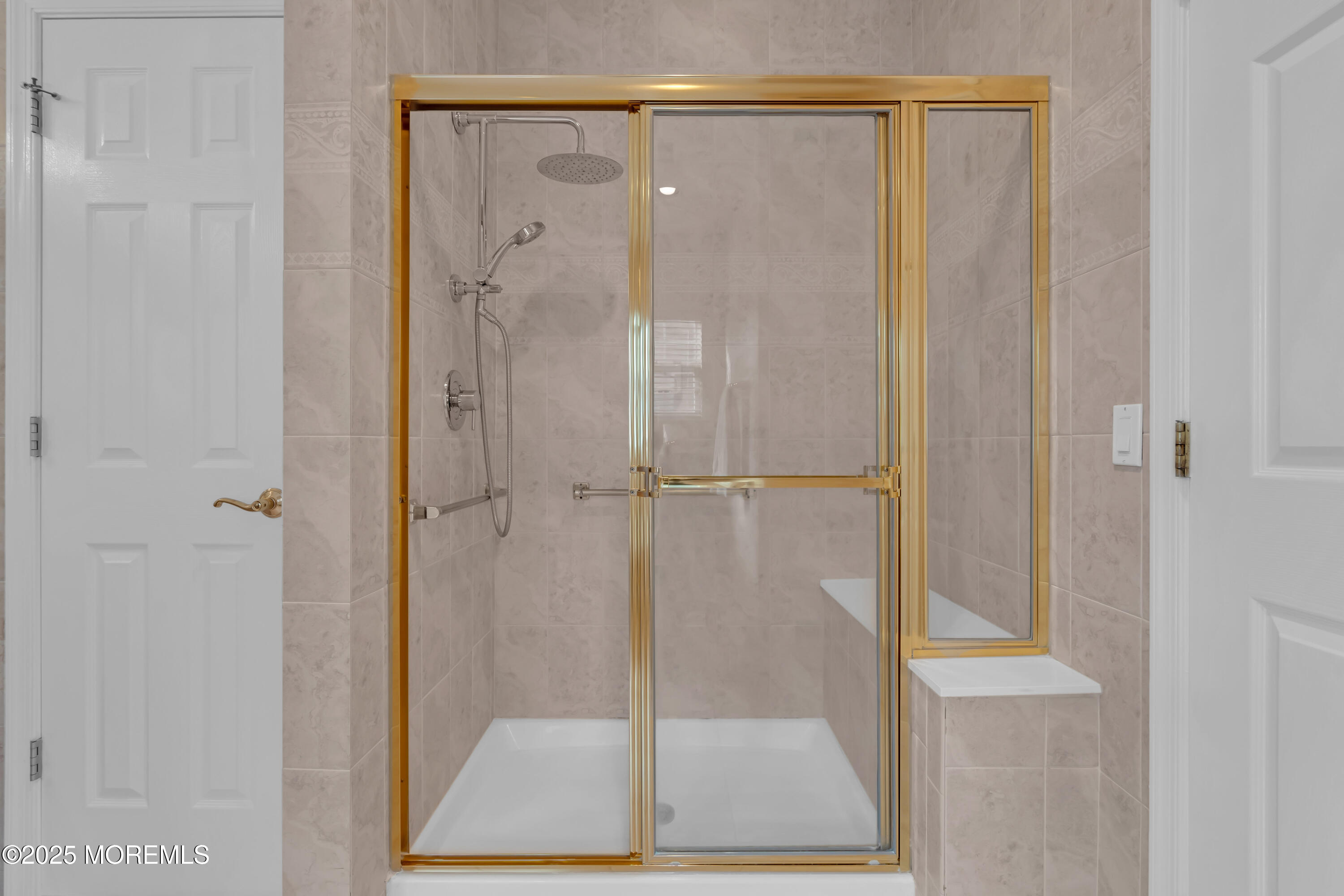 60 Eleanor Road Manchester Township, NJ 08759 - Photo 40 of 45 a bathroom with a glass shower door