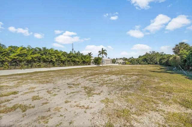 a view of a lake and a yard