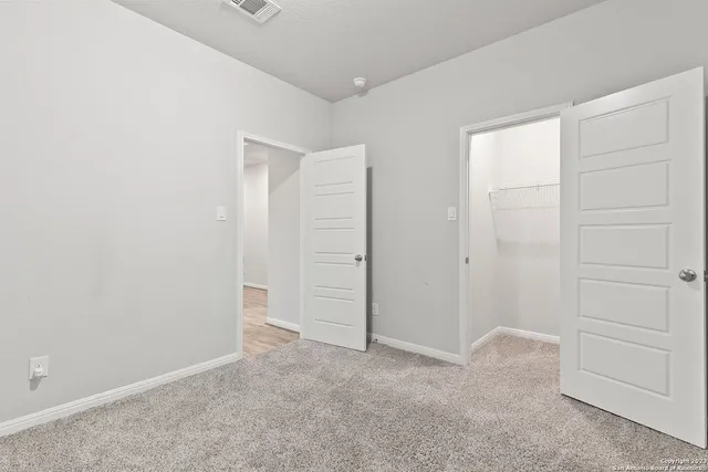 a view of an empty room