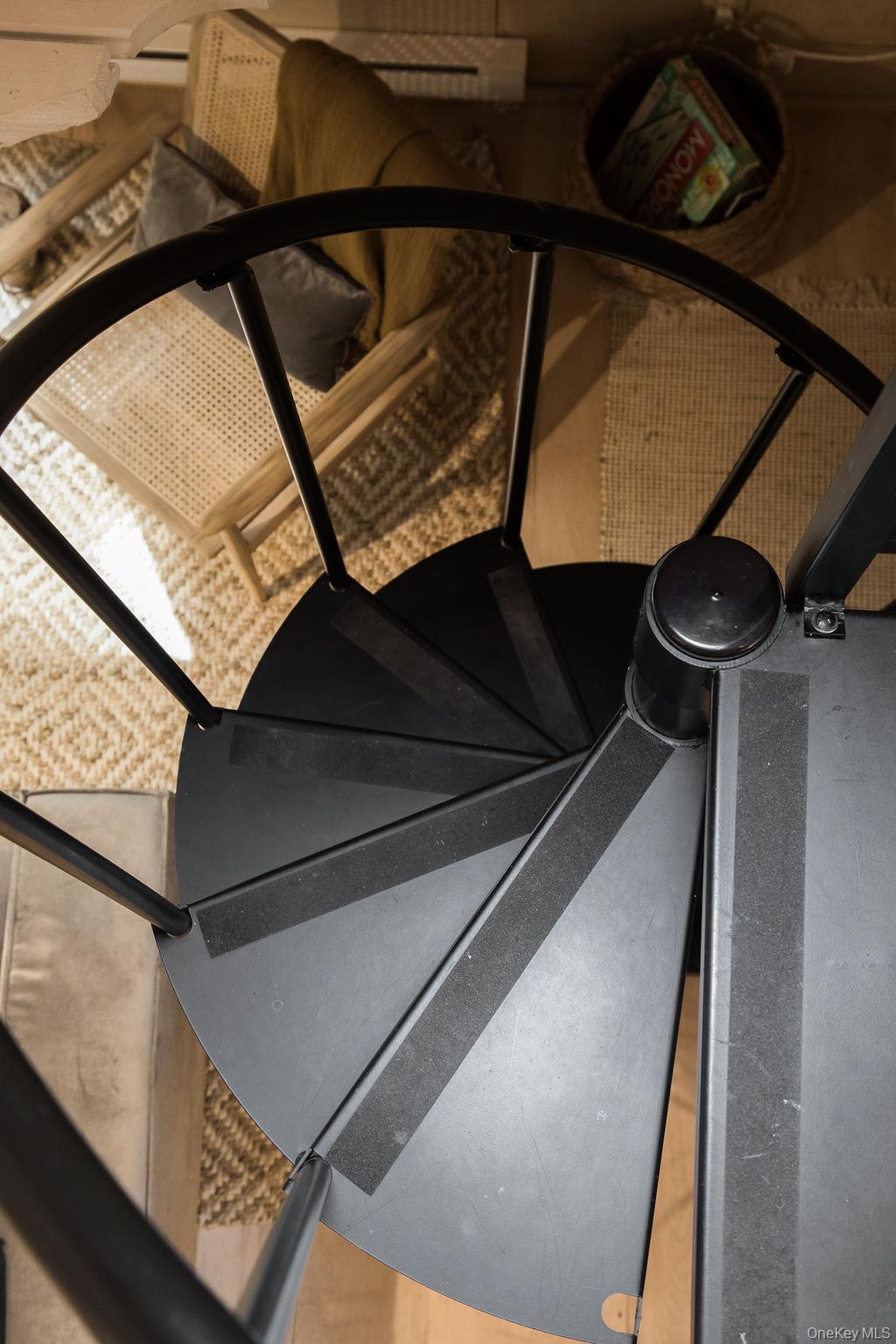 161 Pine Hill Road Shandaken, NY 12410 - Photo 18 of 39 Circular Staircase to 2nd floor