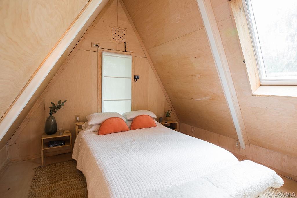 161 Pine Hill Road Shandaken, NY 12410 - Photo 21 of 39 Primary Bedroom featuring lofted ceiling