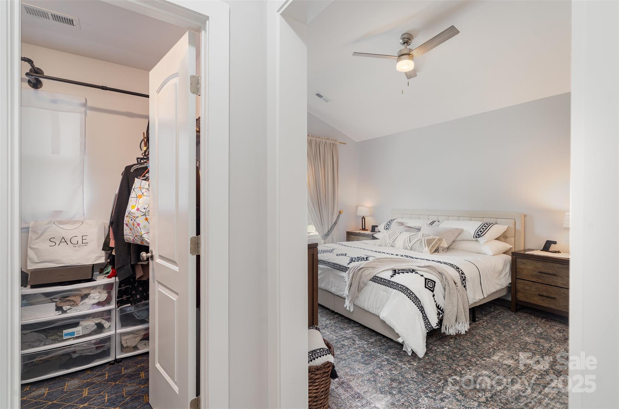1052 McLain Road Kannapolis, NC 28083 - Photo 21 of 30 a view of a bedroom with bed and wooden floor
