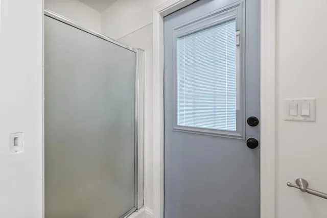 a view of front door