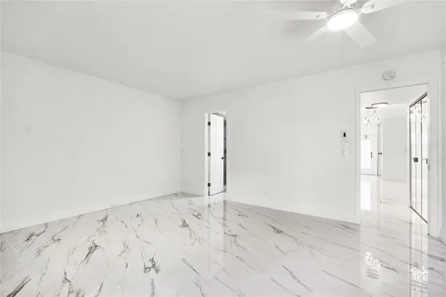 an empty room with a natural light