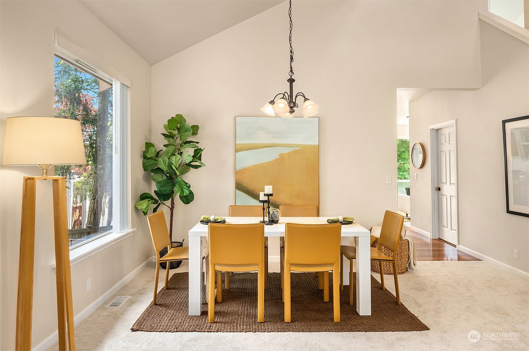 2017 Northeast 27th Street Renton, WA 98056 - Photo 5 of 27 a dining room with furniture potted plants and wooden floor