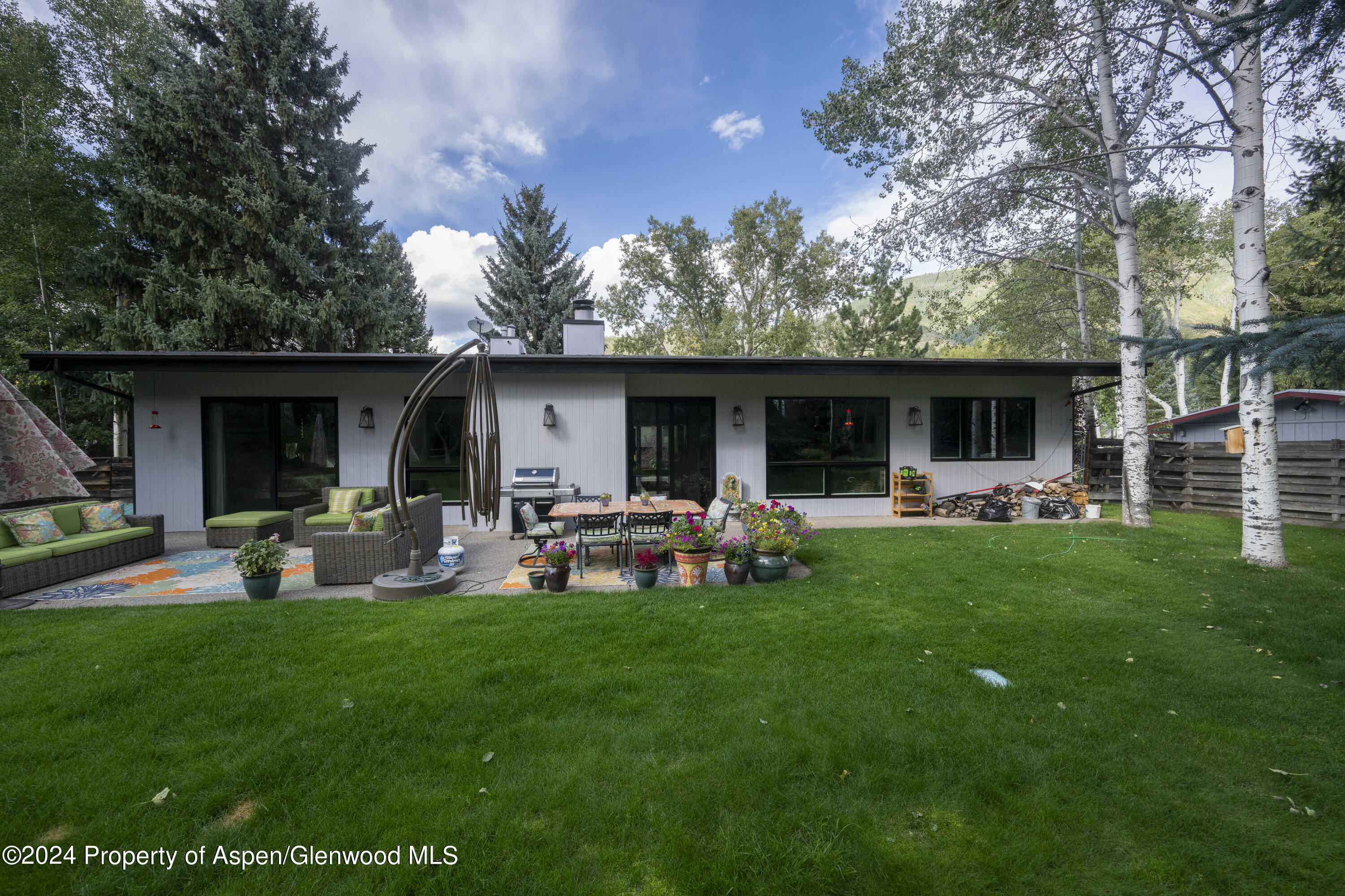1325 Mountain View Drive Aspen, CO 81611 - Photo 19 of 26 a front view of house with yard patio and green space