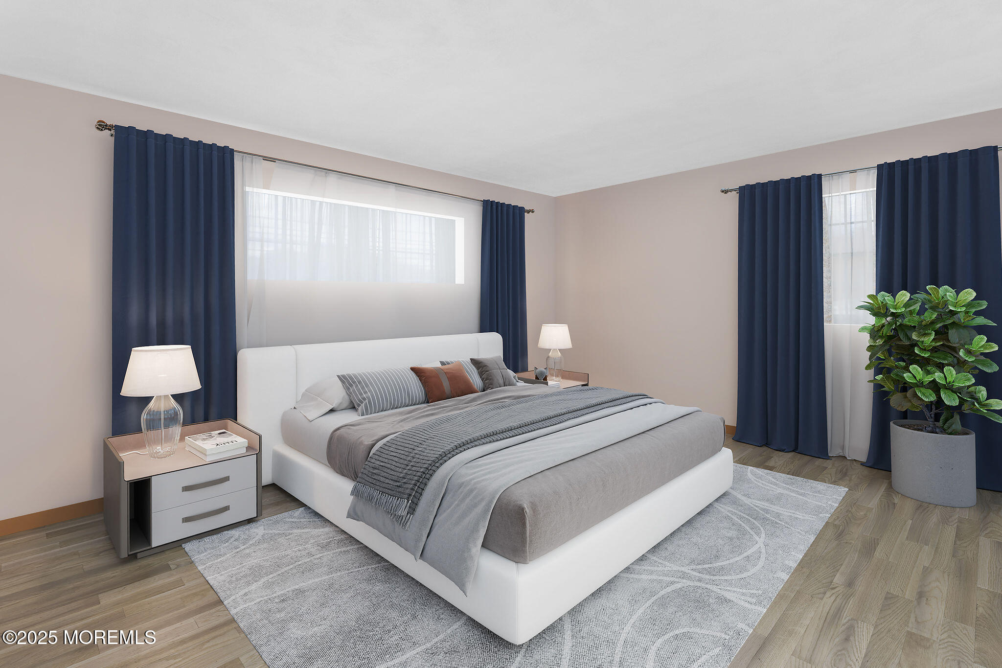 1 Hawk Drive Princeton Junction, NJ 08550 - Photo 13 of 46 a bedroom with a bed and a potted plant