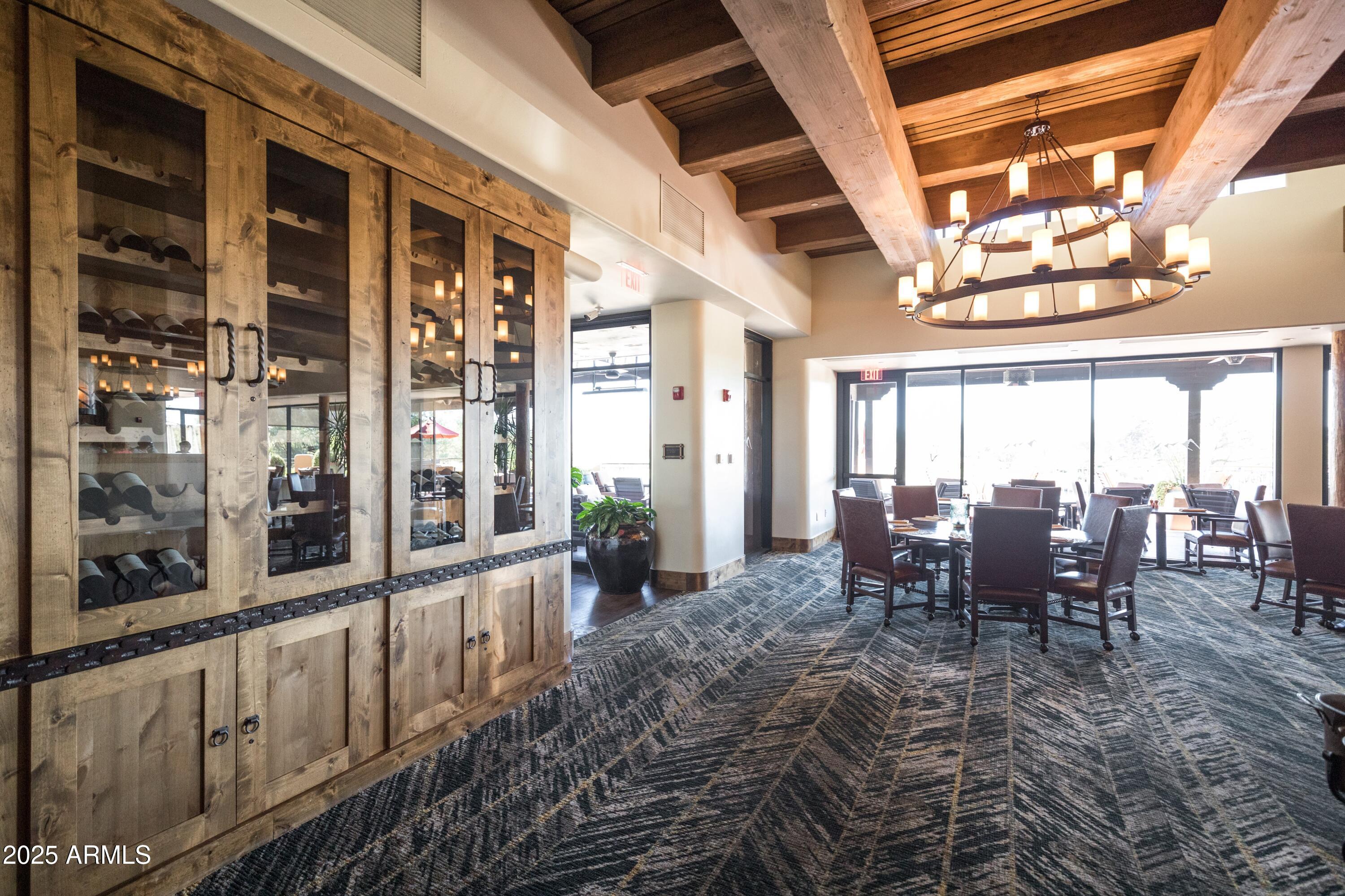 18788 East Blue Sky Drive Rio Verde, AZ 85263 - Photo 53 of 80 a view of a dining room with furniture window and outside view