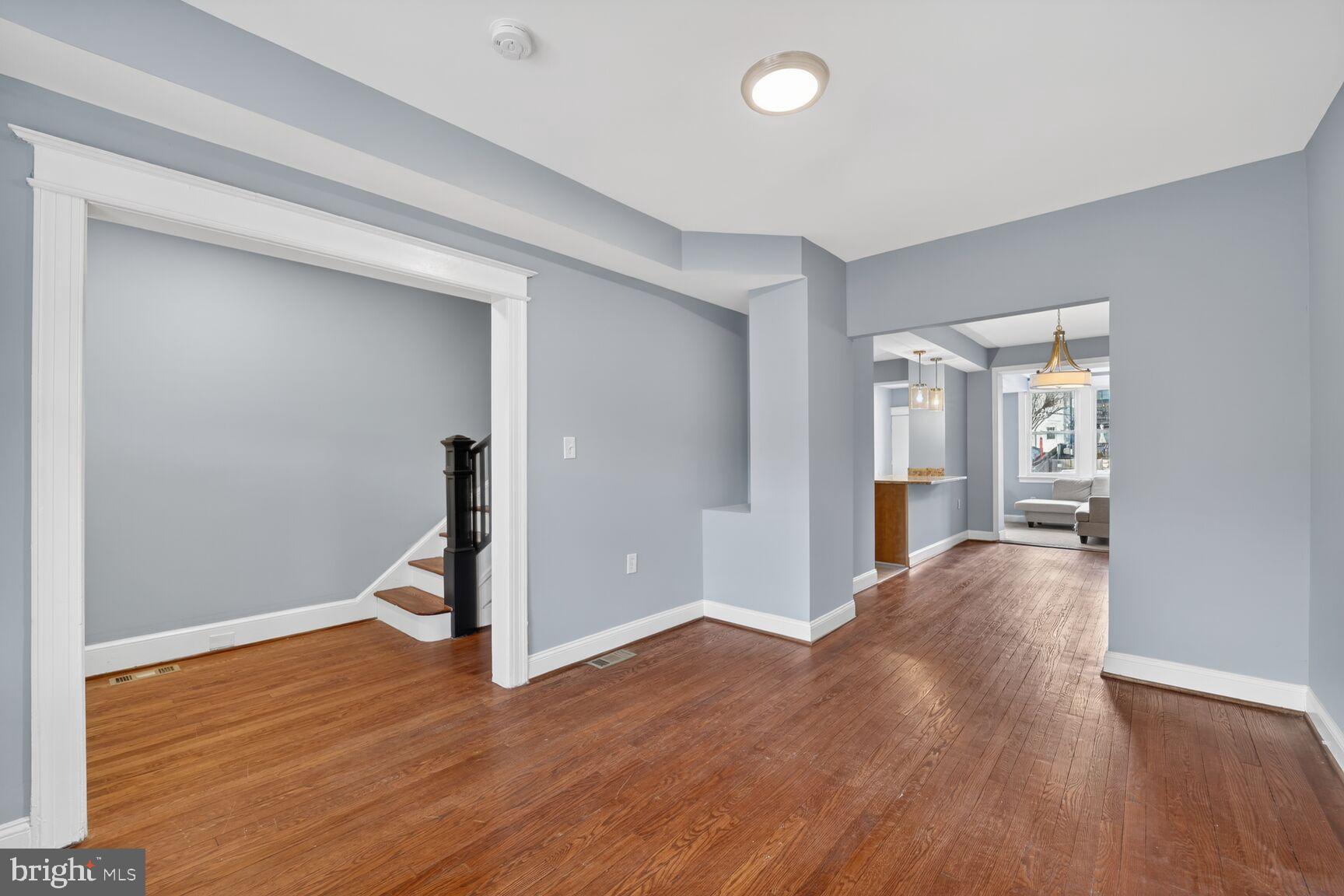632 Franklin Street Northeast Washington, DC 20017 - Photo 5 of 19 a view of livingroom with hardwood floor