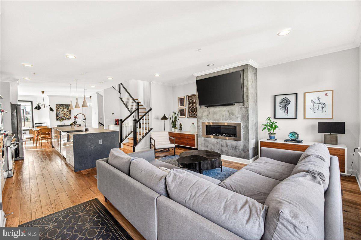 615 Blandwood Road Frederick, MD 21701 - Photo 19 of 80 Living Room Stone Fireplace