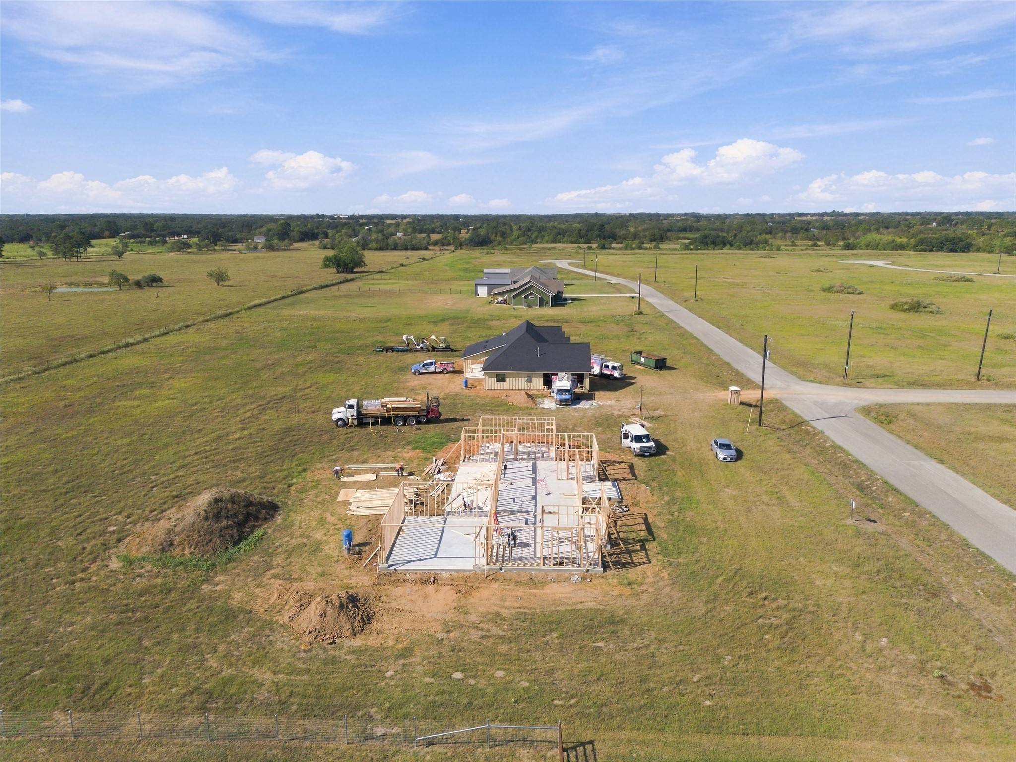 300 Ridgeview Drive Cat Spring, TX 78933 - Photo 3 of 18 Ongoing home construction
