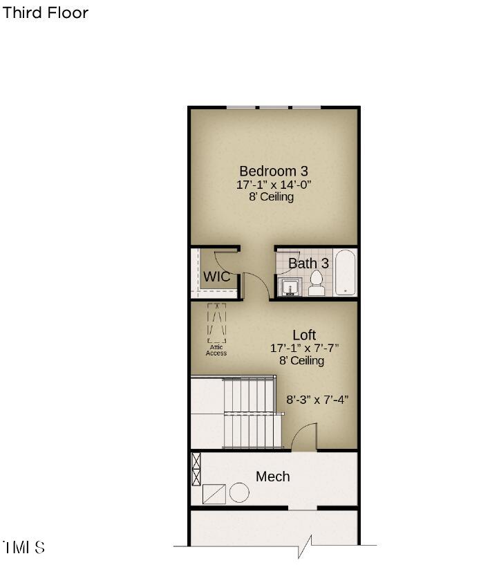 3907 Lost Fawn Court Raleigh, NC 27612 - Photo 29 of 29 3rd fl