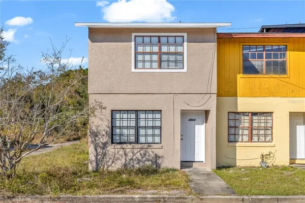 a front view of a house