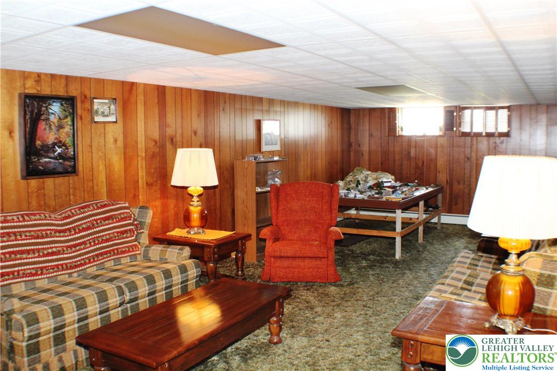 1321 Bushkill Center Road Nazareth, PA 18064 - Photo 19 of 35 The basement family room is '70s cool... ask for t
