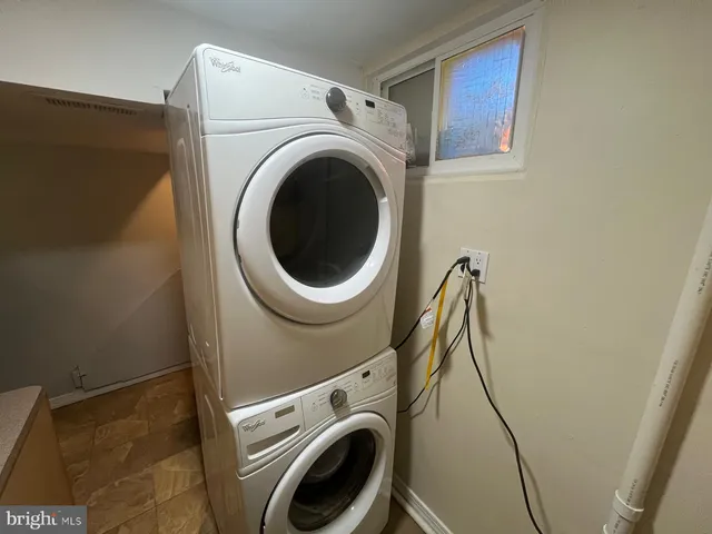 a view of a storage and utility room