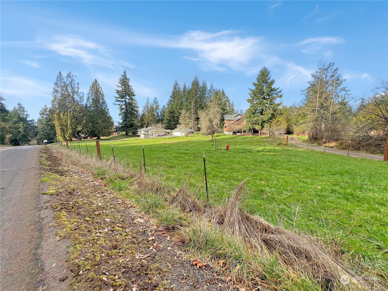 502 Kroll Road Castle Rock, WA 98611 - Photo 3 of 30 a view of a grassy field with trees in the background