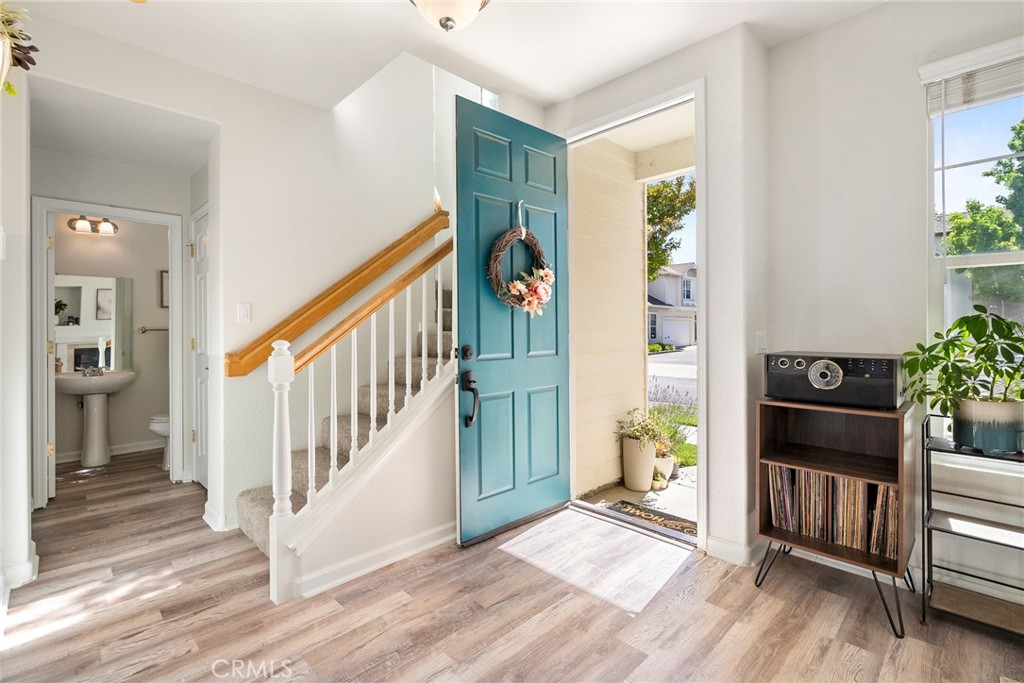 2838 Cottage Lane Paso Robles, CA 93446 - Photo 5 of 29 a view of entryway with livingroom and wooden floor
