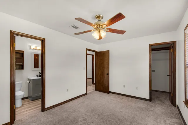 a view of an empty room