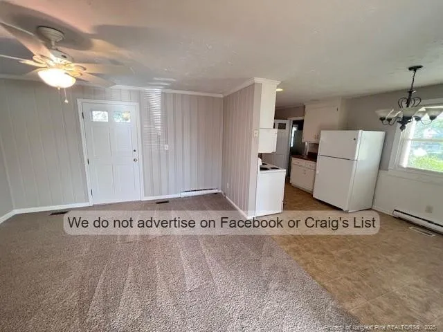 a view of a livingroom with a window