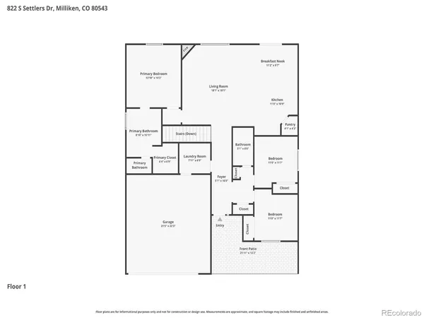 $475,000 | 822 South Settlers Drive, Milliken, CO 80543