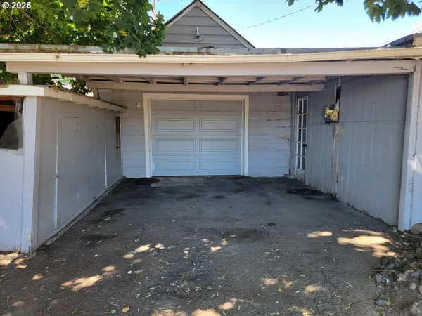 a backyard of a house