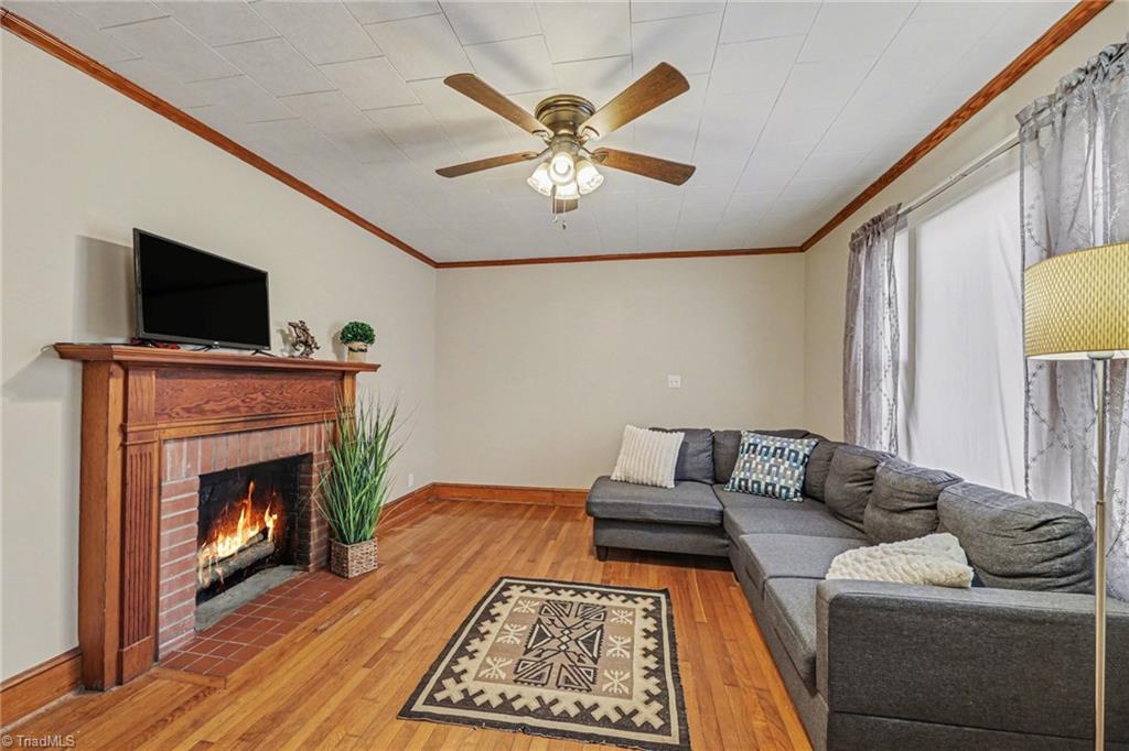 952 Andrew Hunter Road Franklinville, NC 27248 - Photo 9 of 18 Virtually Staged Fire in Fireplace