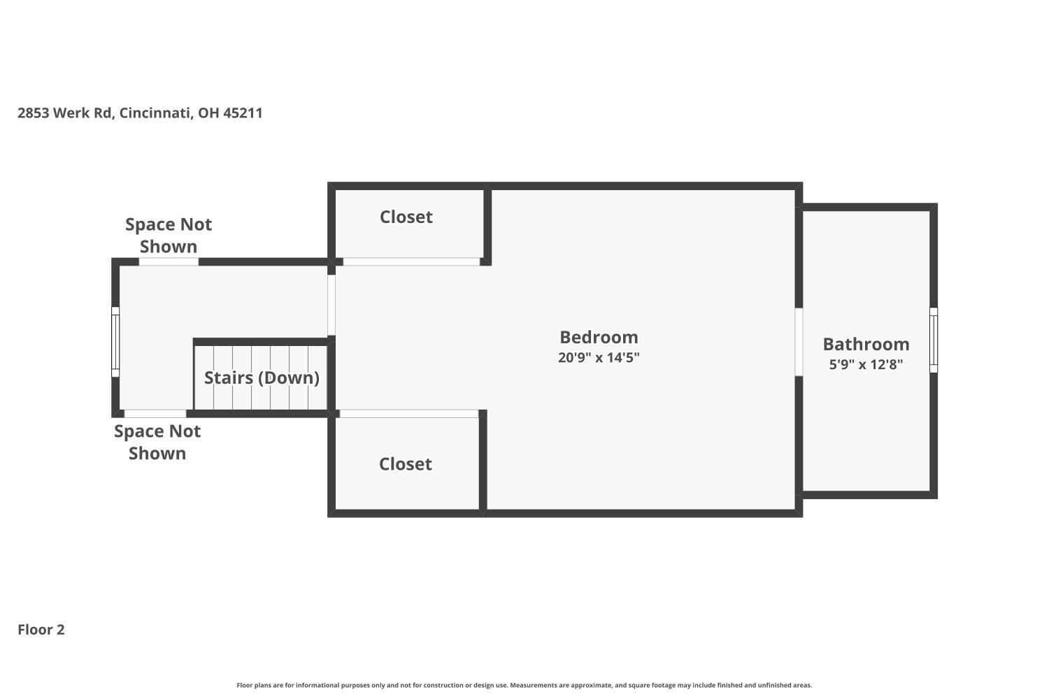2853 Werk Road Cincinnati, OH 45211 - Photo 60 of 62 Second Floor/Primary with ensuite layout