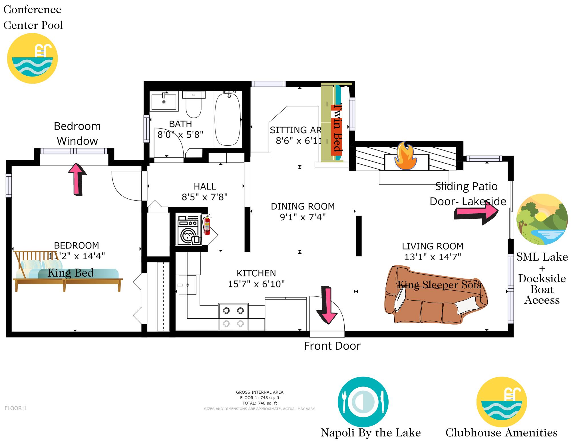 100 Dockside Circle, Unit 201 Moneta, VA 24121 - Photo 6 of 52 a poster