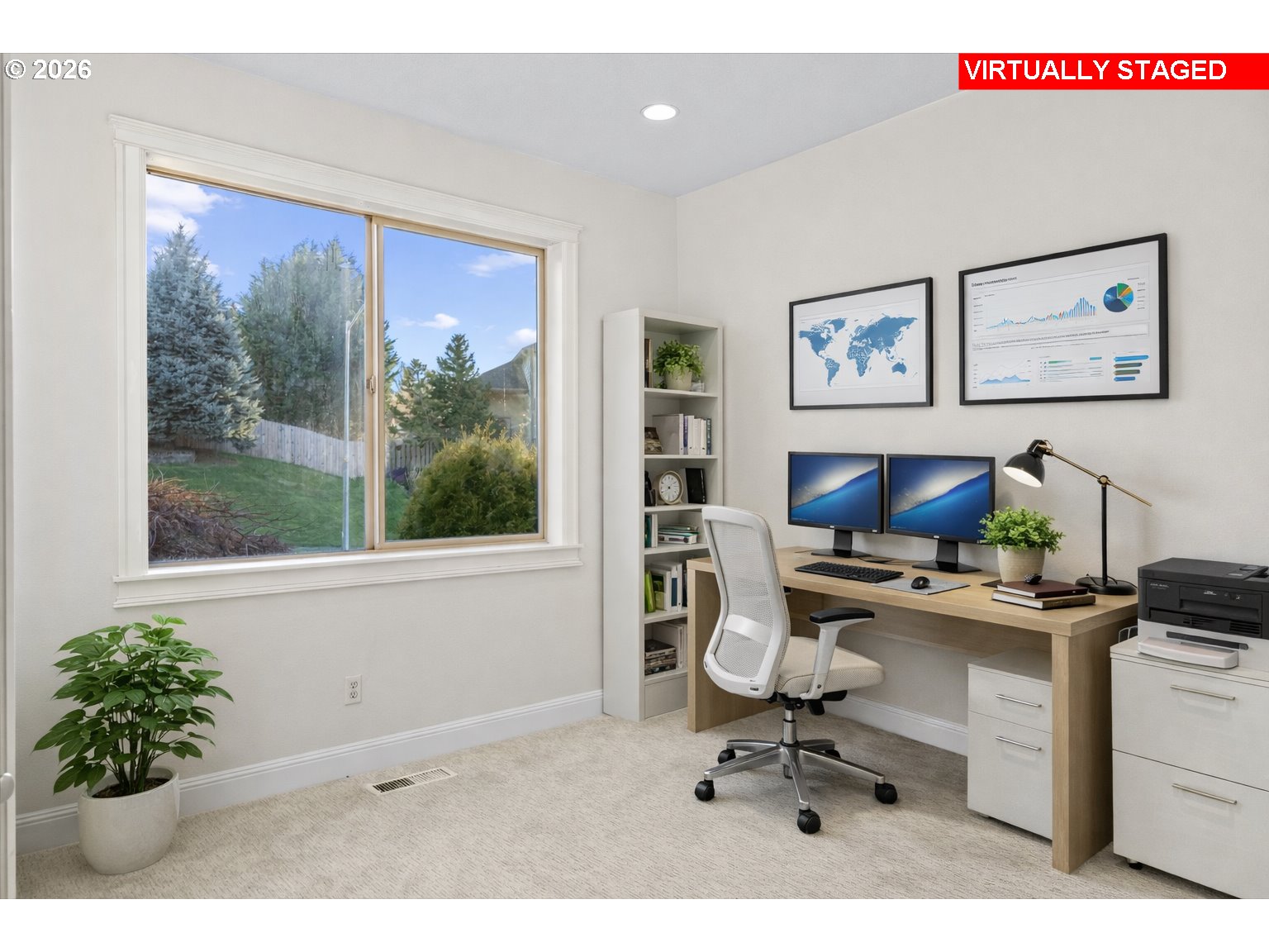 1727 Northwest Ogden Street Camas, WA 98607 - Photo 17 of 48 a view of workspace with a large window