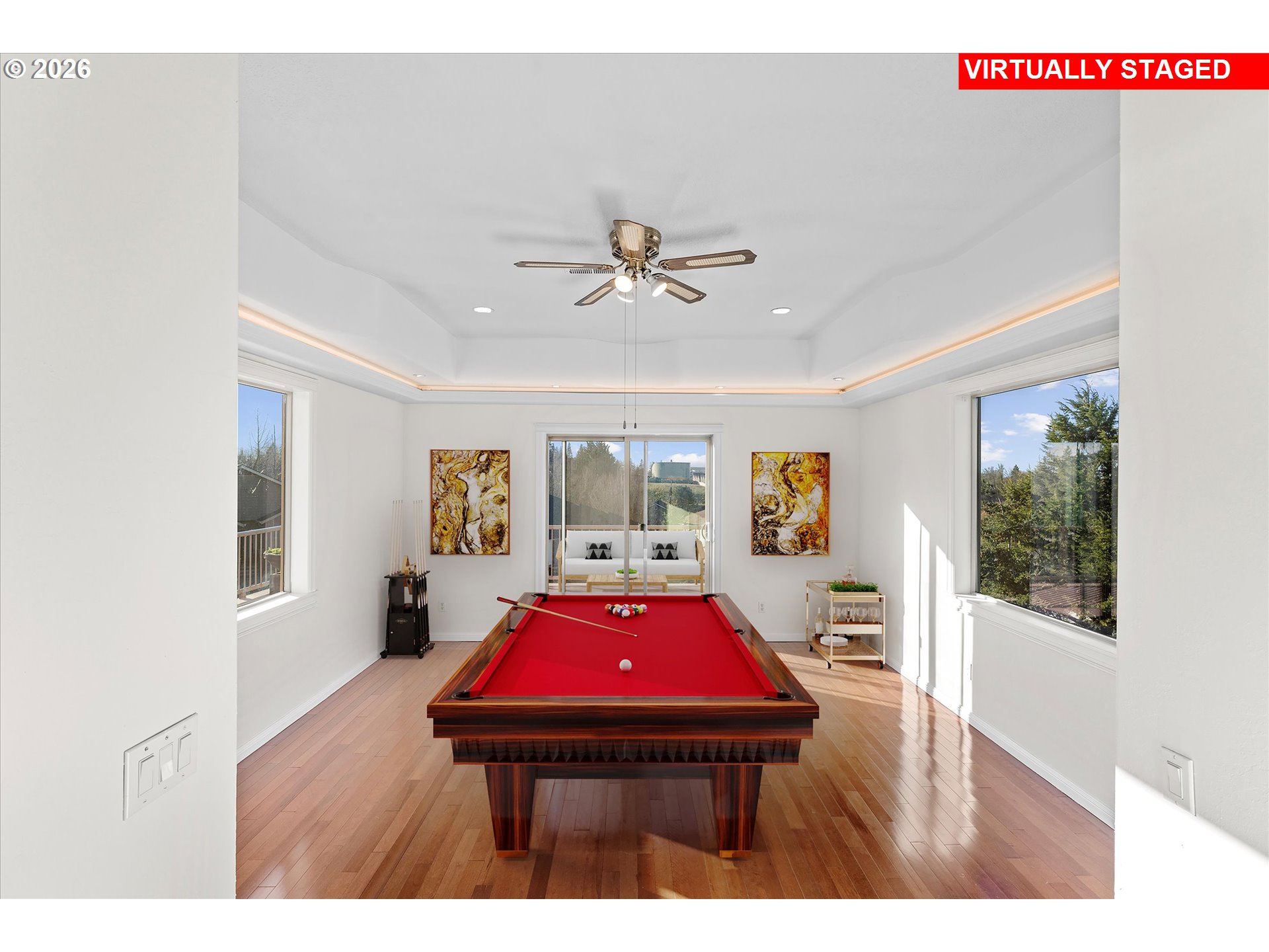 1727 Northwest Ogden Street Camas, WA 98607 - Photo 28 of 48 a room with pool table and windows