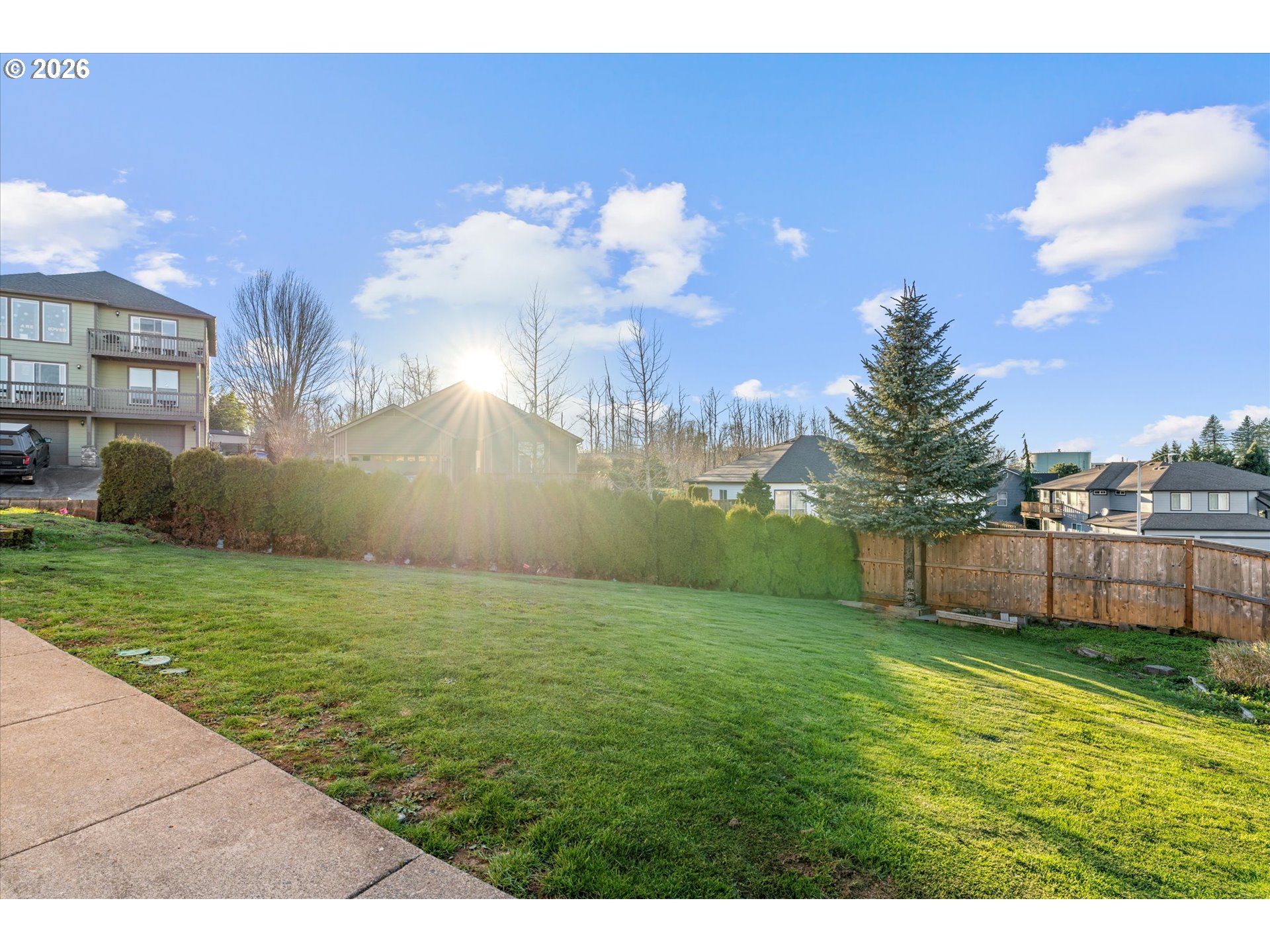 1727 Northwest Ogden Street Camas, WA 98607 - Photo 45 of 48 a view of a big yard with a fountain
