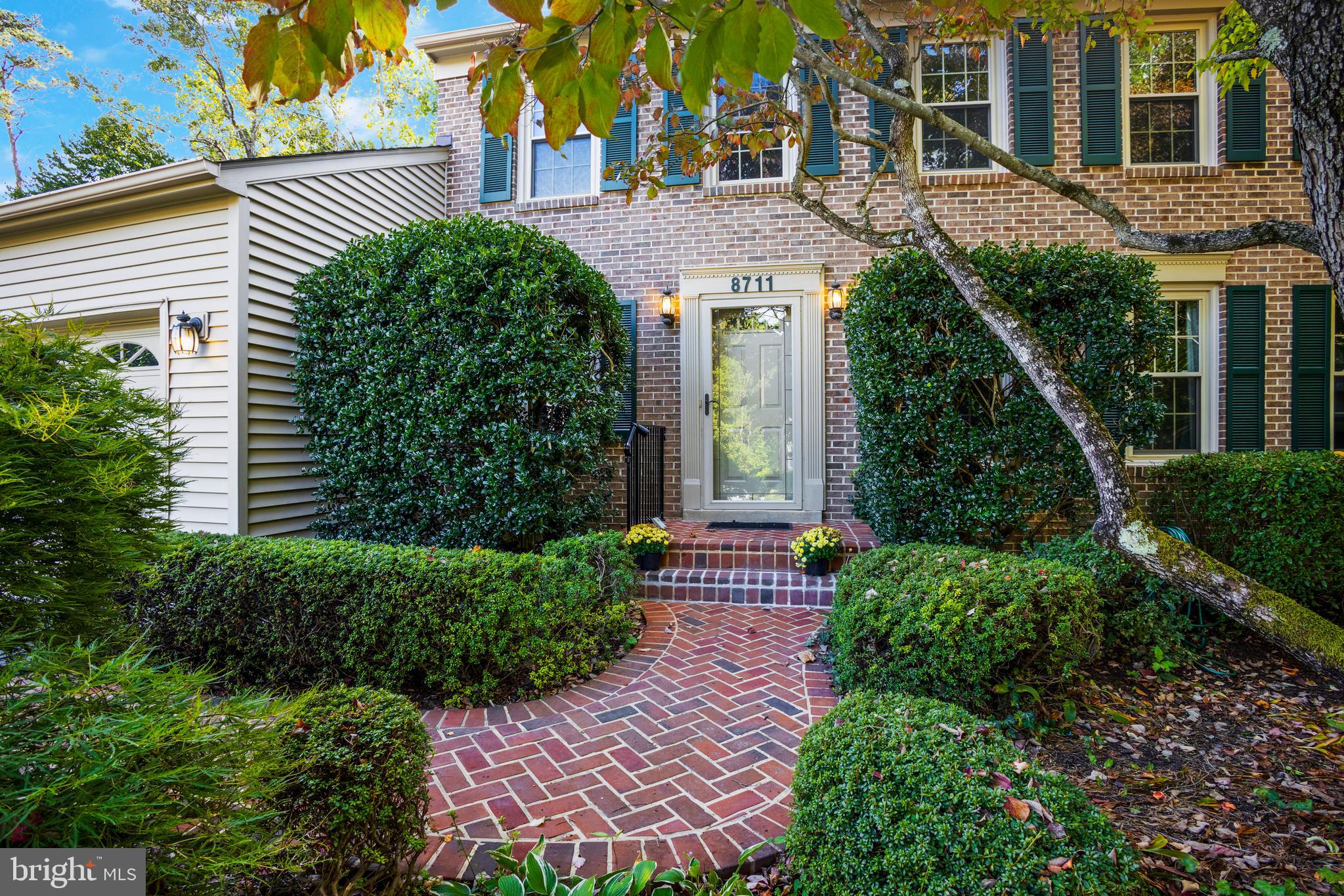 8711 Shadowlake Way Springfield, VA 22153 - Photo 2 of 49 Front photo with inviting brick walkway