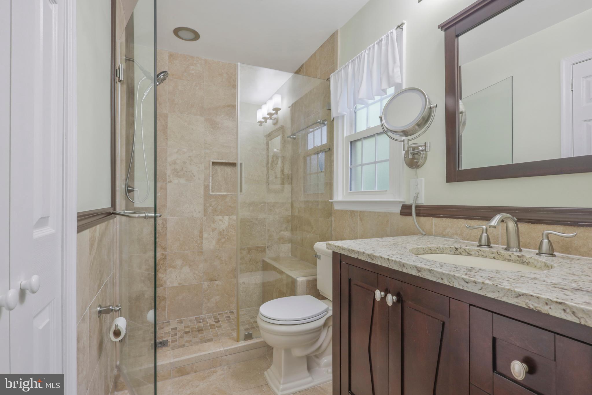 8711 Shadowlake Way Springfield, VA 22153 - Photo 24 of 49 Remodeled bath with heated floors