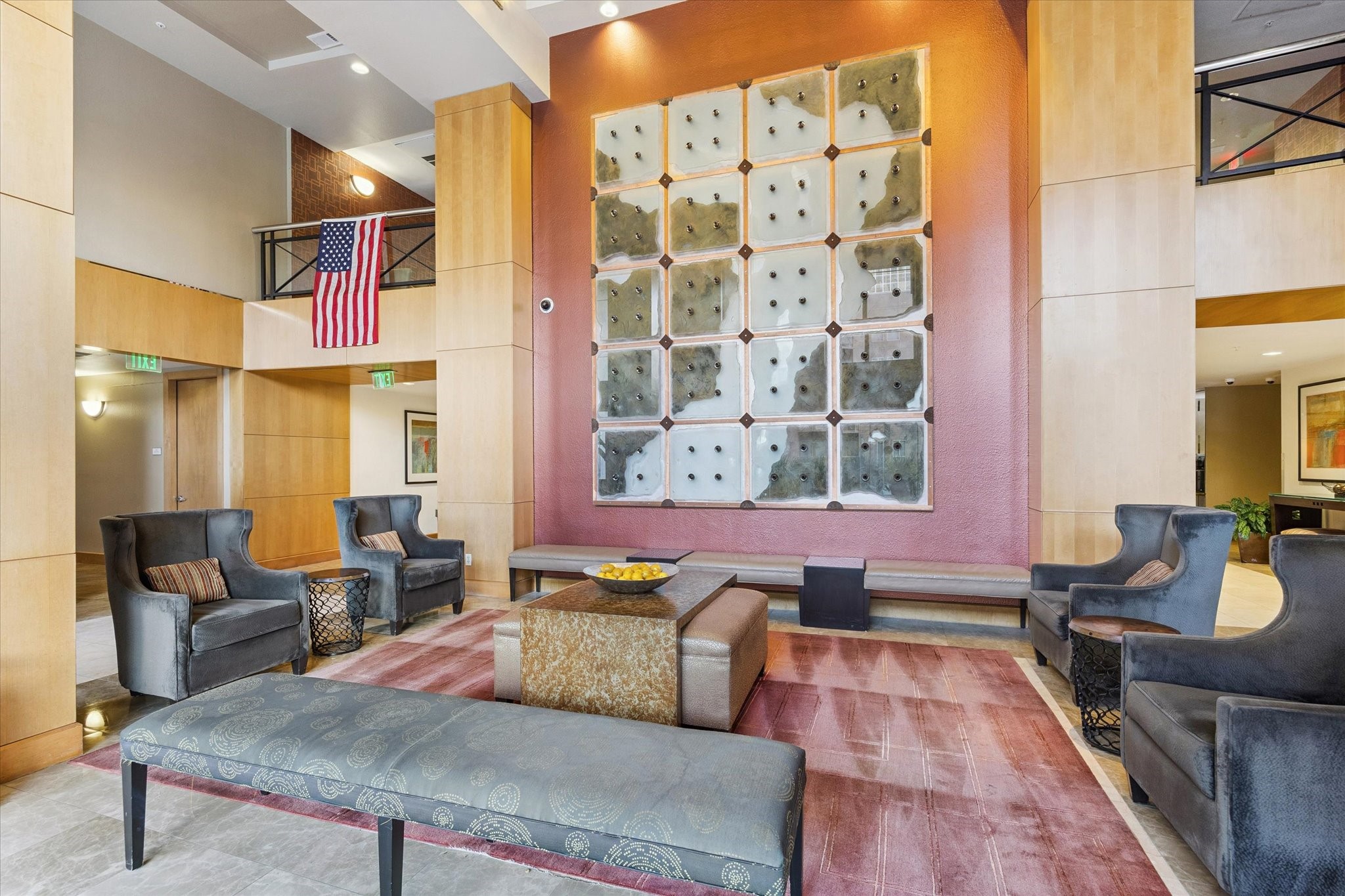 3505 Sage Road, Unit 1106 Houston, TX 77056 - Photo 4 of 22 The lobby of The Mark Condominiums welcomes residents and guests with refined sophistication and contemporary elegance.