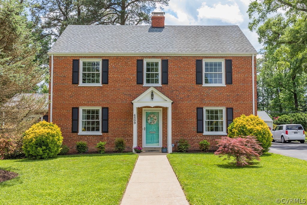 4809 Morrison Road Richmond, VA 23230 - Photo 16 of 17 FRONT ELEVATION, MAINTENANCE FREE BRICK HOME, LAND