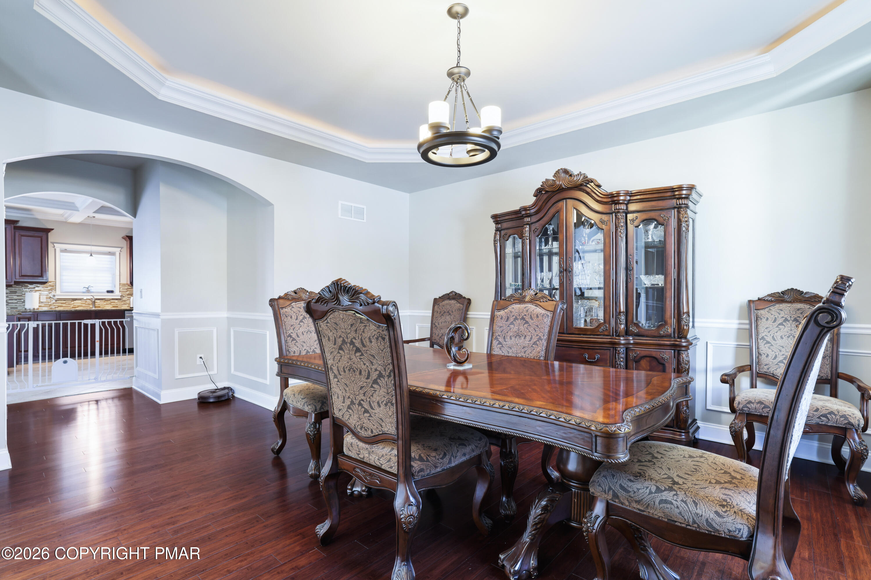 117 Fernwood Road Bushkill, PA 18324 - Photo 21 of 65 a view of a dining room with furniture window and wooden floor