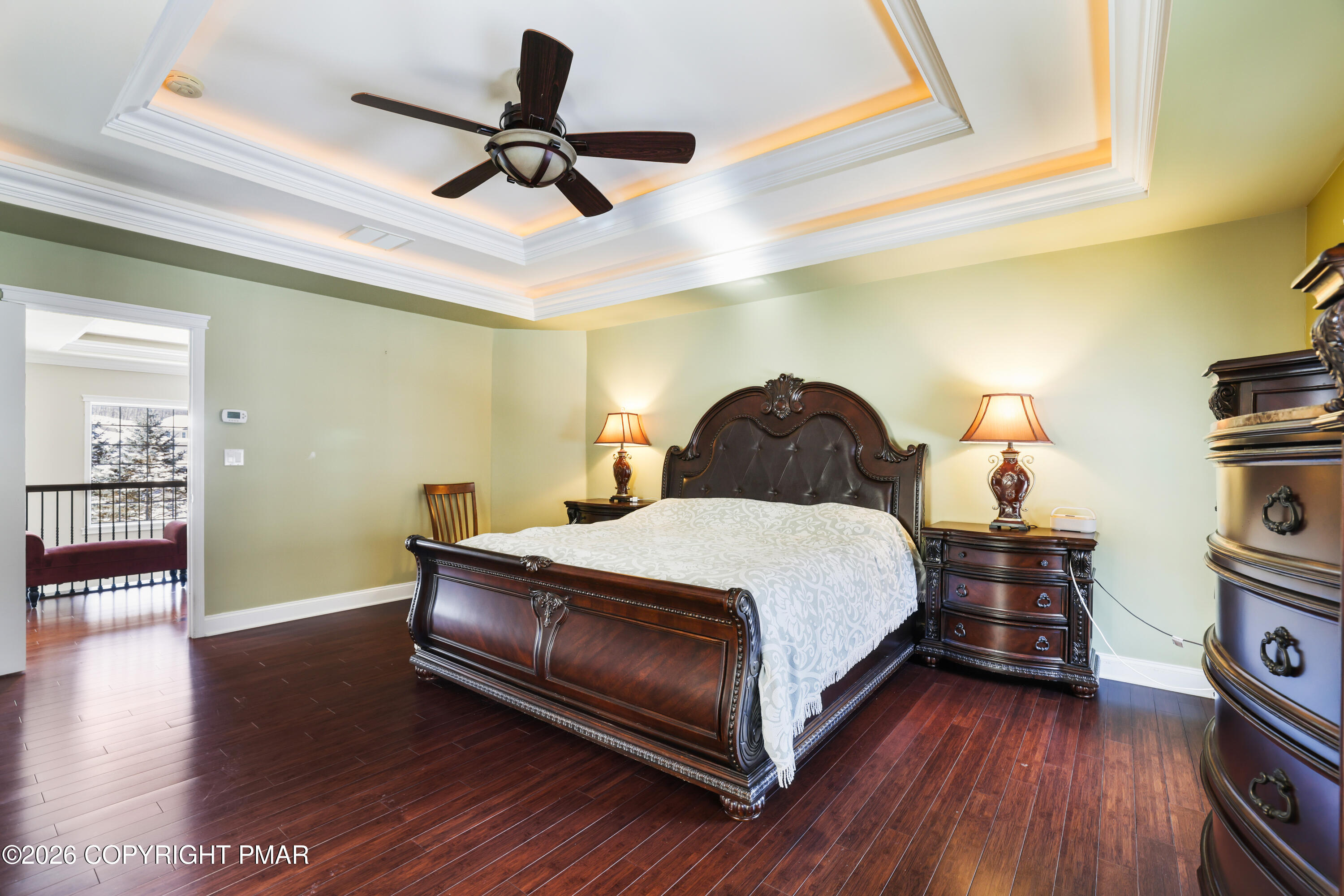 117 Fernwood Road Bushkill, PA 18324 - Photo 4 of 65 a bedroom with a bed and wooden floor