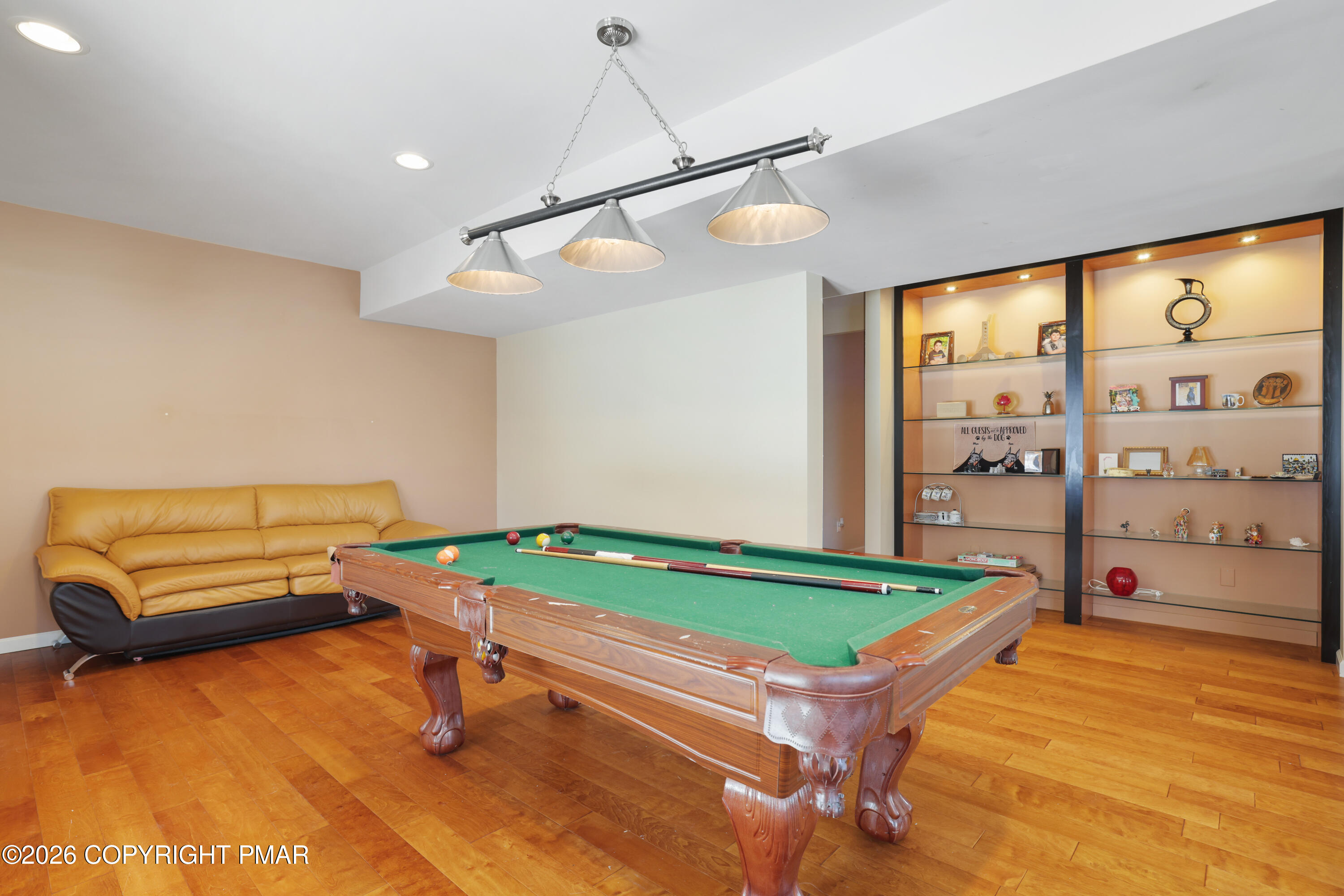 117 Fernwood Road Bushkill, PA 18324 - Photo 47 of 65 a room with pool table and windows