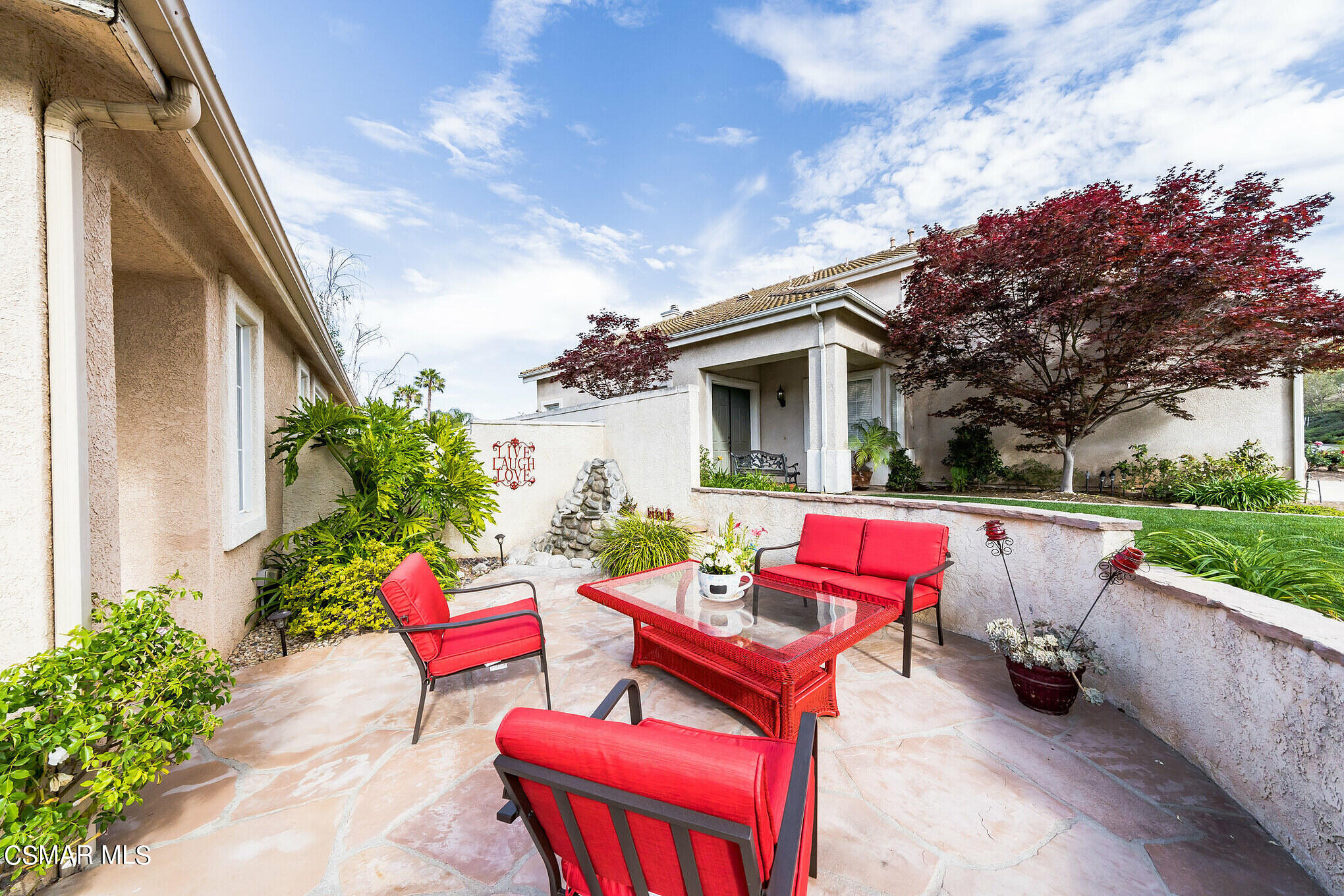 1990 Winterdew Avenue Simi Valley, CA 93065 - Photo 6 of 38 a view of an outdoor sitting area with furniture and wooden fence