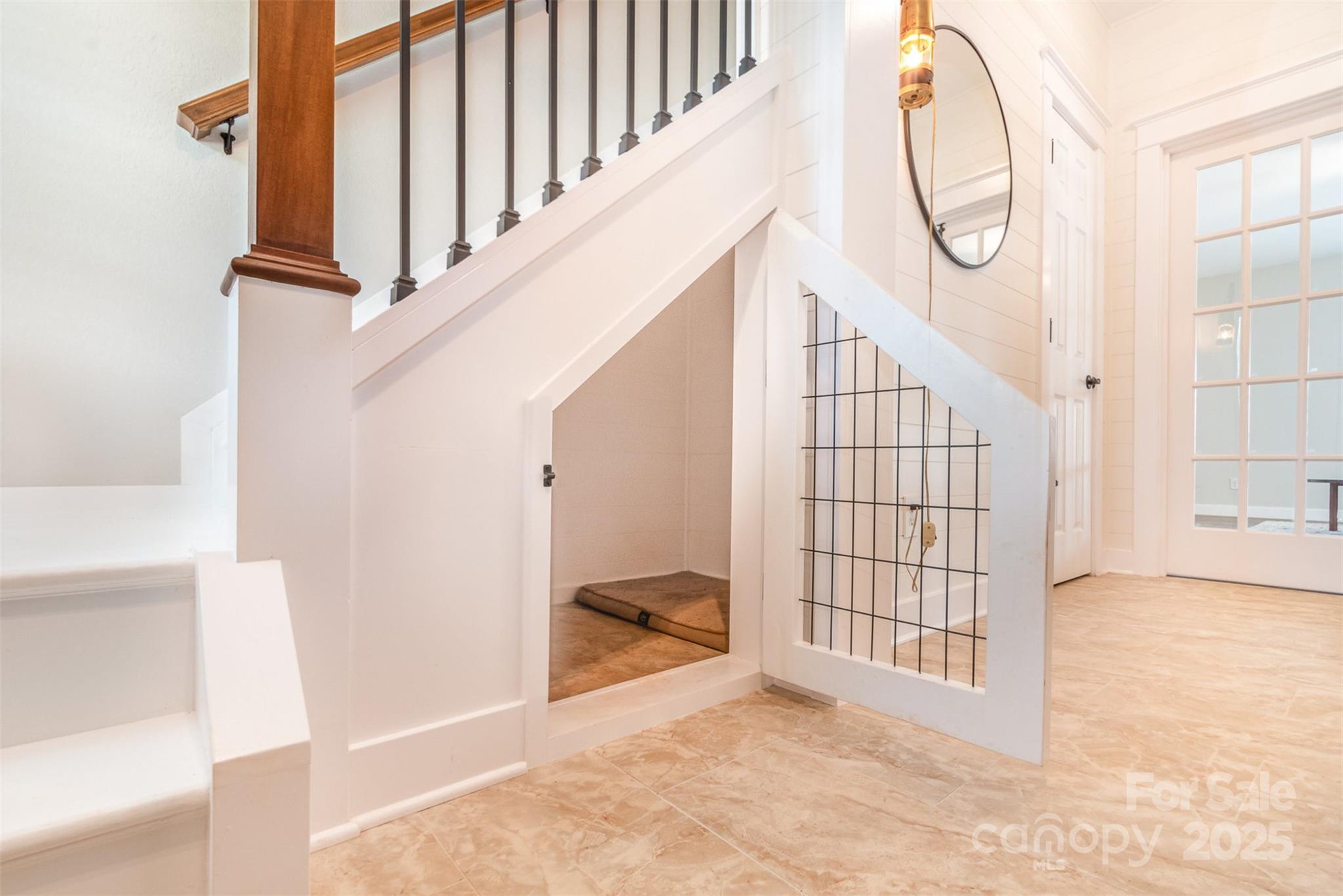 1124 Culver Spring Way Charlotte, NC 28215 - Photo 13 of 32 a view of entryway with wooden floor and stairs