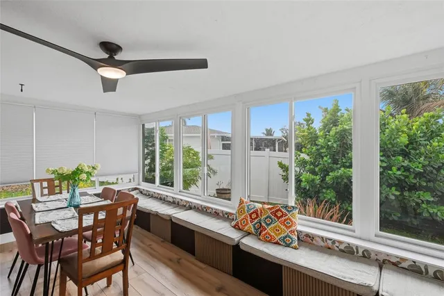 a view of outdoor space with seating area