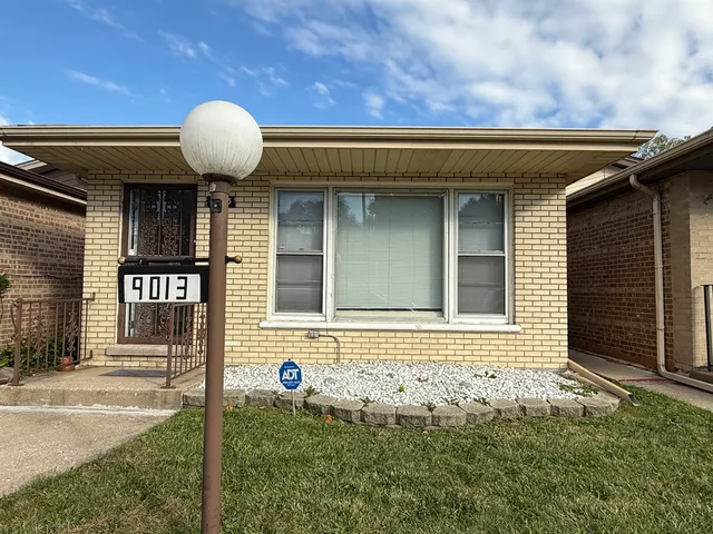 a front view of a house