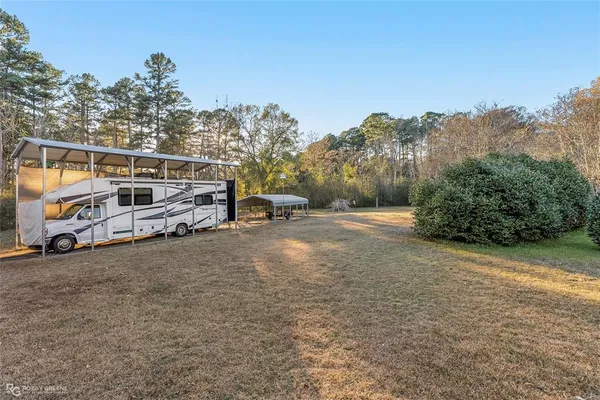 a view of car parked in front of house