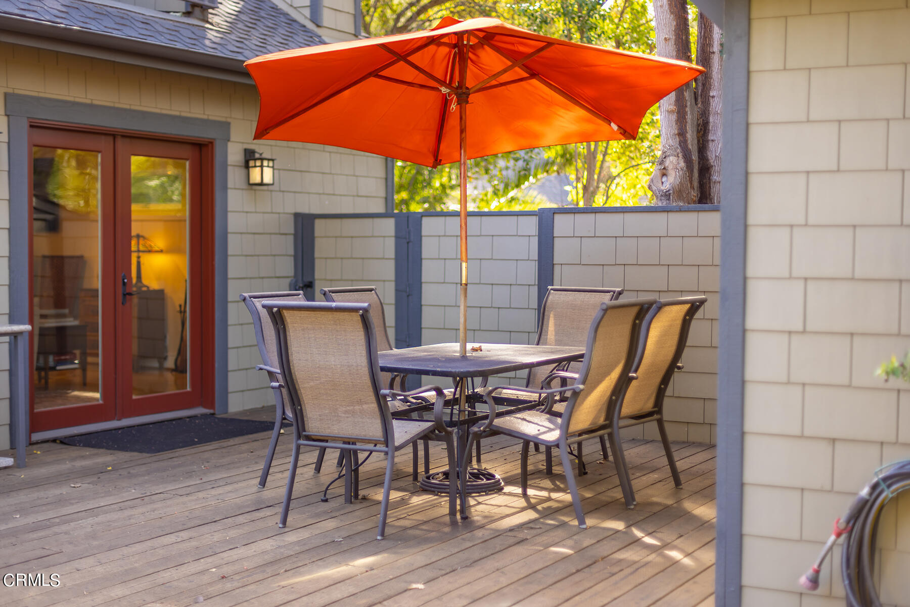 487 Gridley Road Ojai, CA 93023 - Photo 17 of 22 a patio with wooden floor and yard