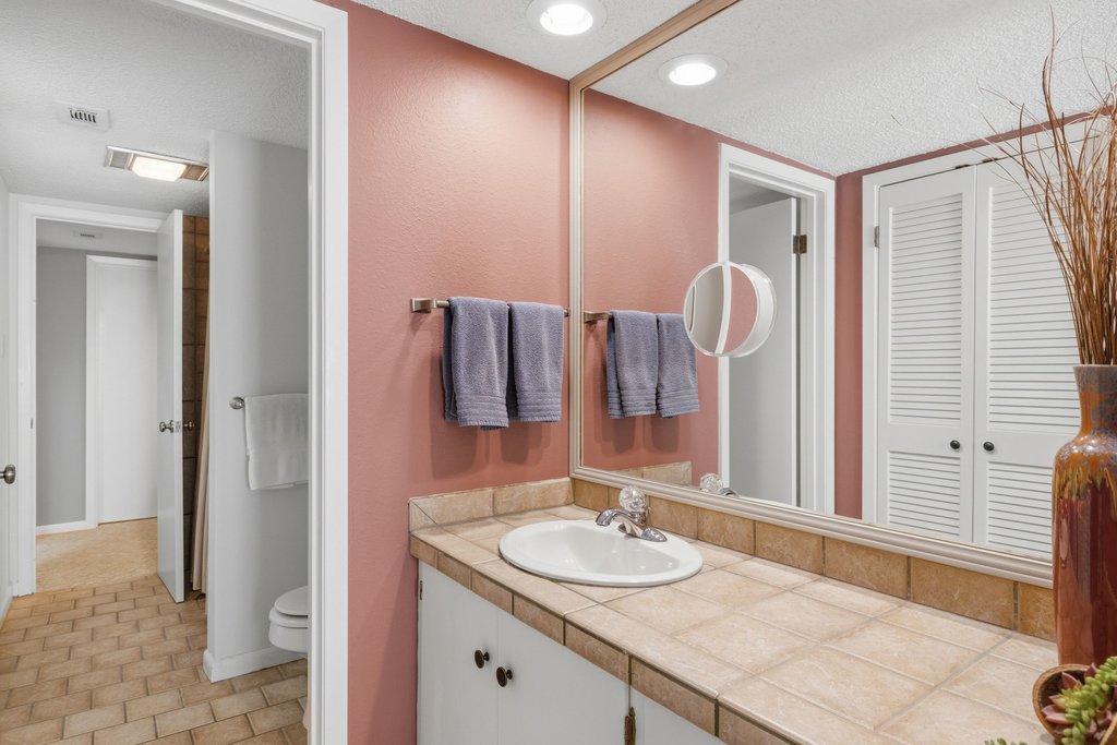 3500 Enfield Road, Unit E Austin, TX 78703 - Photo 30 of 40 The vanity offers generous counter space.