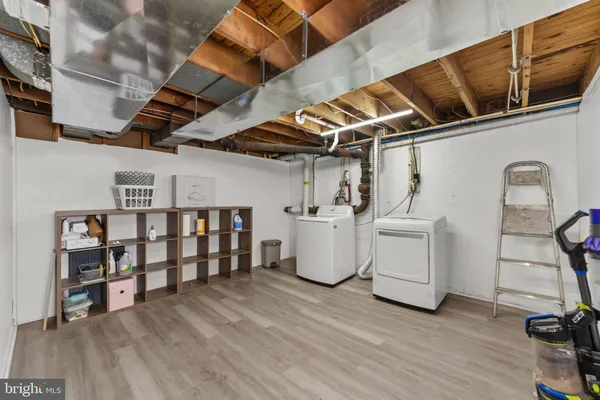 a view of storage and utility room