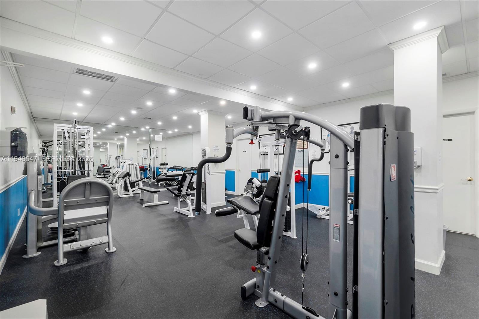 2121 North Ocean Boulevard, Unit 902W Boca Raton, FL 33431 - Photo 58 of 62 a view of a room with gym equipment