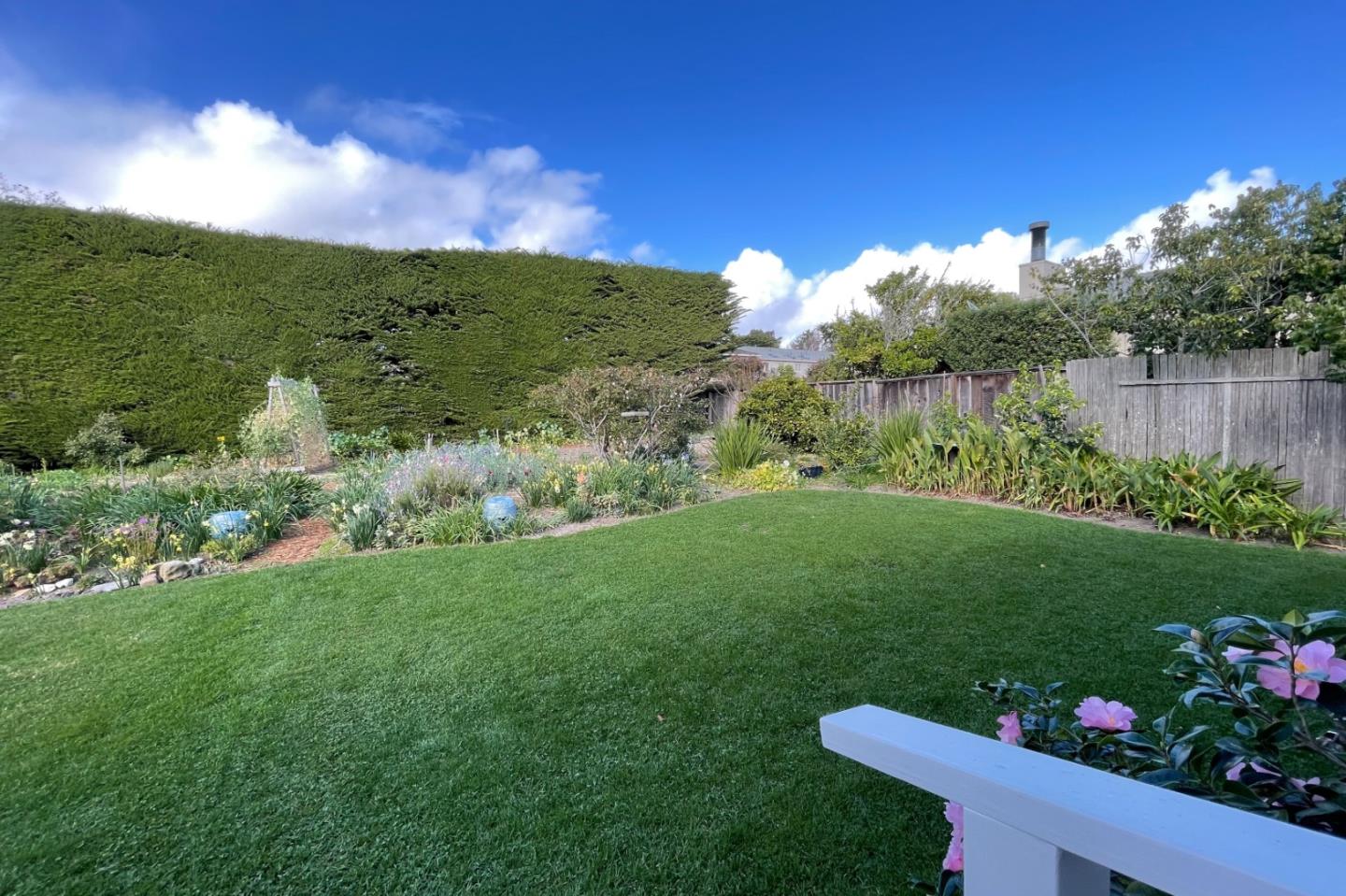 26140 Mesa Drive Carmel, CA 93923 - Photo 16 of 18 a view of a garden with plants and large trees